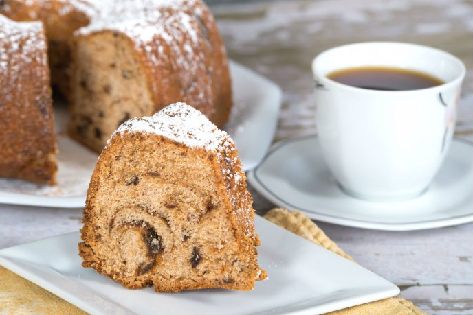 pasteles preparados con café
