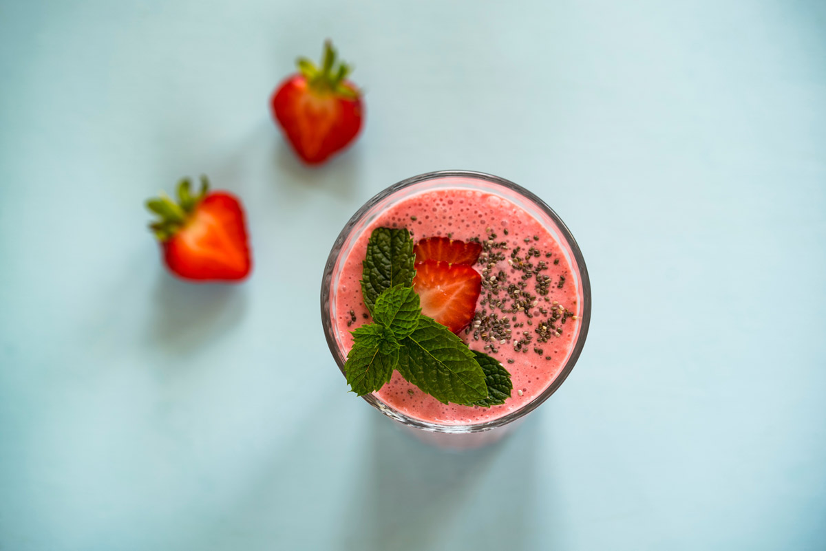 smoothie con fresa
